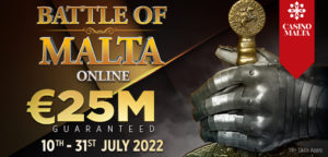 The Battle of Malta Online begins Sunday at GGPoker, running July 10-31 with at least €25 million guaranteed.