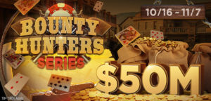 GGPoker’s Bounty Hunters Series gets underway today and runs through Nov. 7 with $50 million guaranteed across the series.