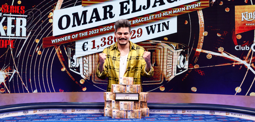 The action came to a close in the WSOP Europe on Wednesday from the Czech Republic Omar Eljach winning the Main Event for €1.4 million.