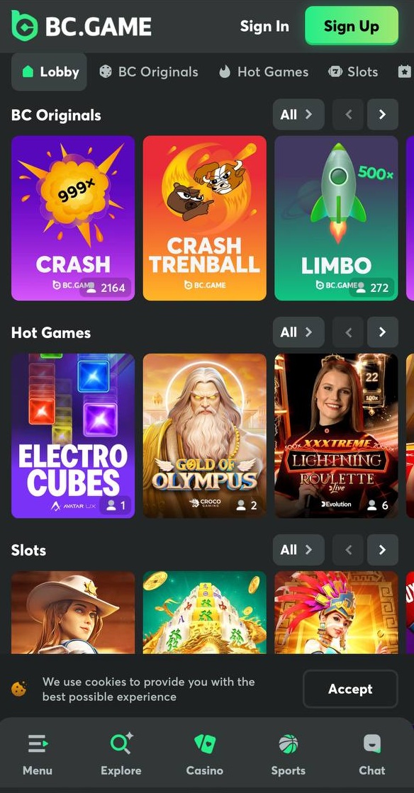 bc game video slots