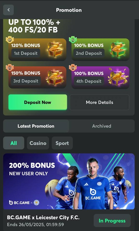 bc game bonuses