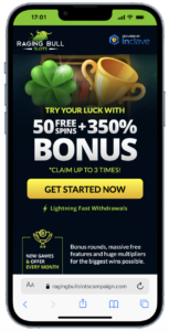 Raging Bull Slots offshore casino register