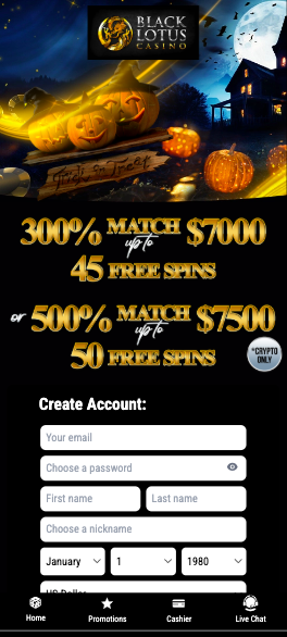 black lotus casino welcome offers