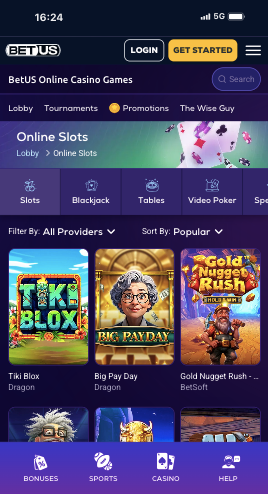 betus casino slots