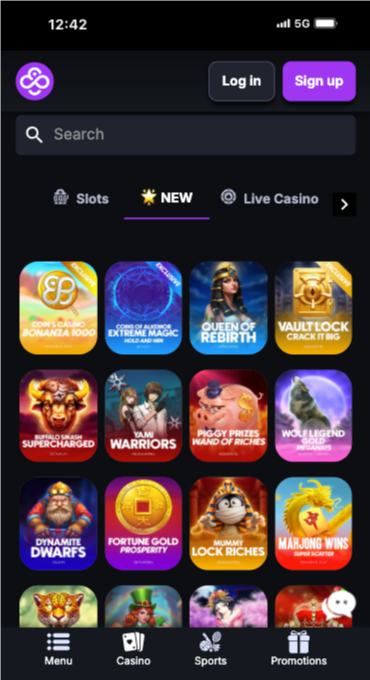 coincasino new games