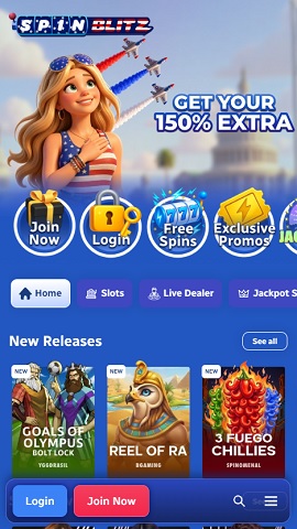 SpinBlitz Homepage