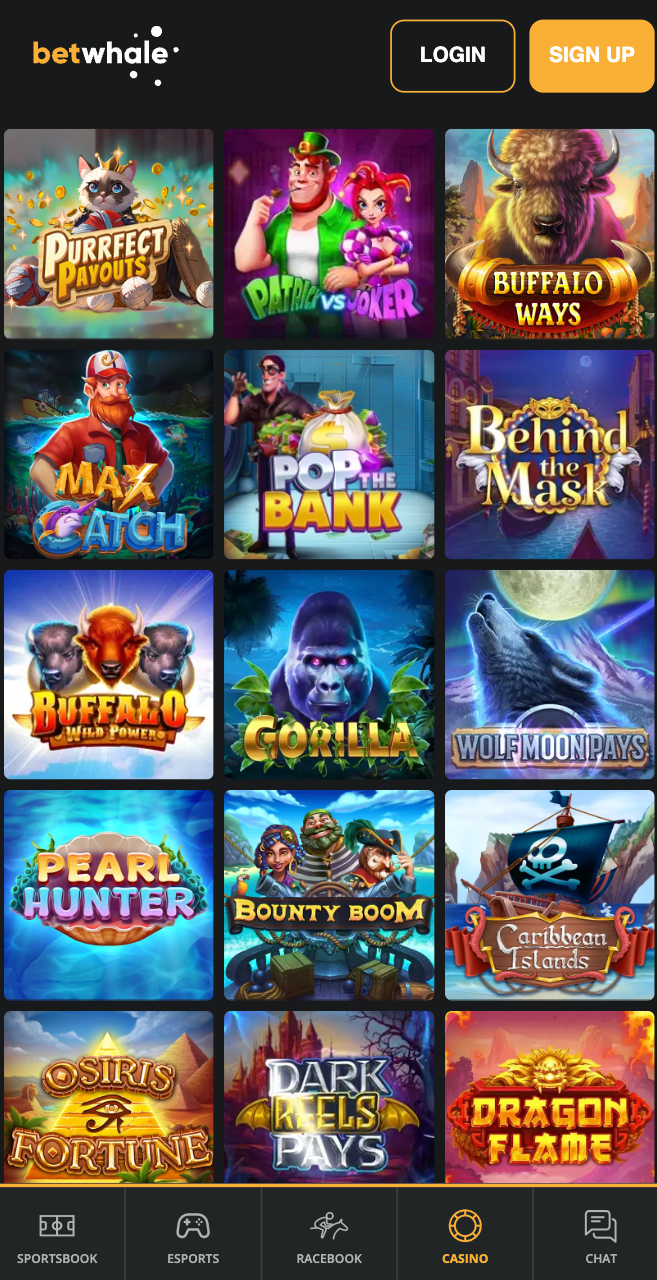 Betwhale Casino Slot Games