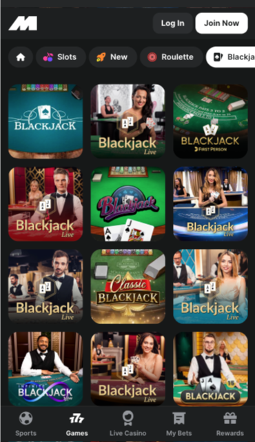 Midnite Casino table