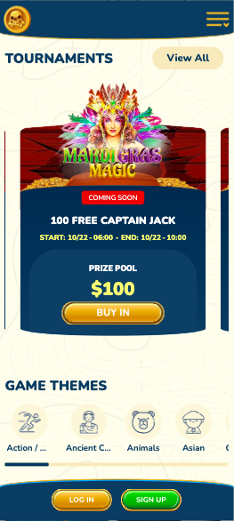 captain jack slot tournaments