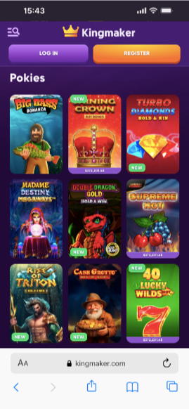 Kingmaker Casino Games