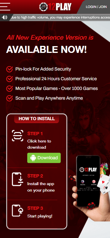 12play mobile app