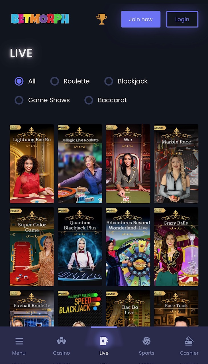 BetMorph games