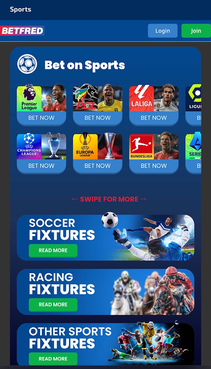 Betfred home