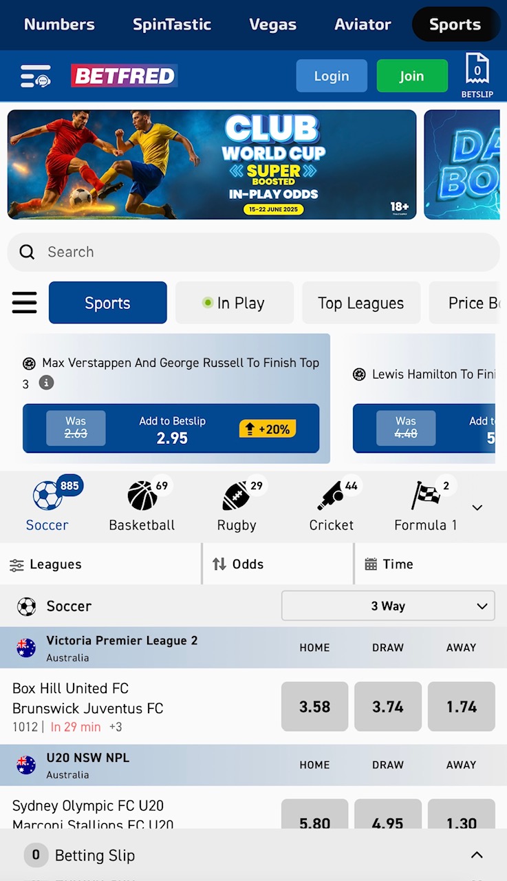 Betfred sports