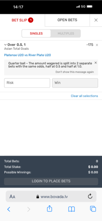 Bovada Golf Betting Site