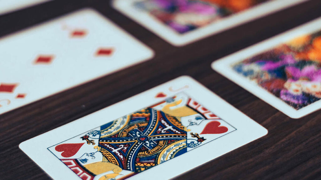 Casino Card Game Jack Hearts Five Diamonds