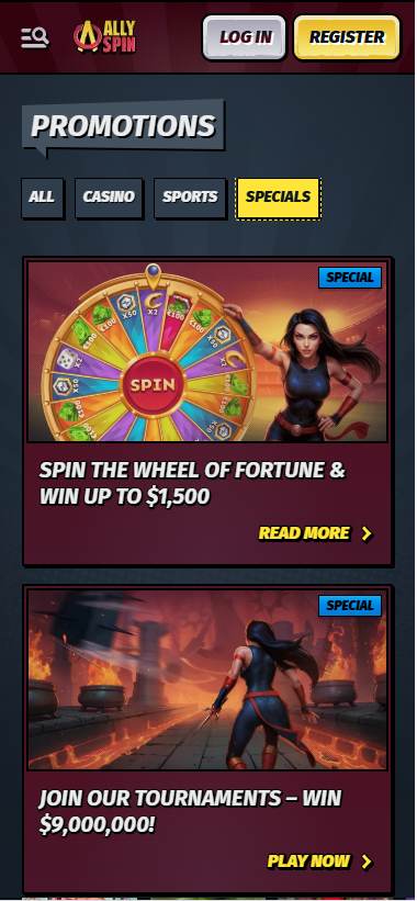 allyspin promotions