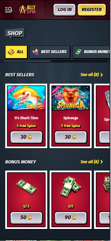 allyspin casino shop