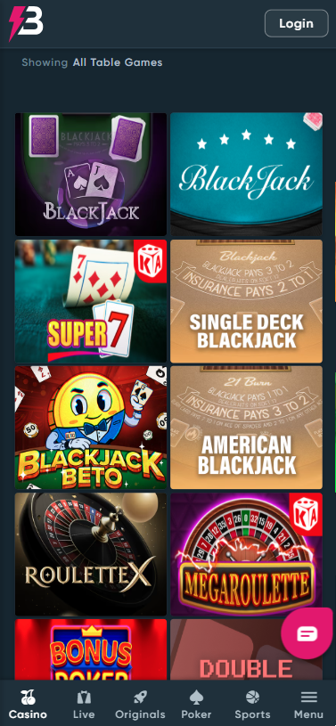 betplay table games