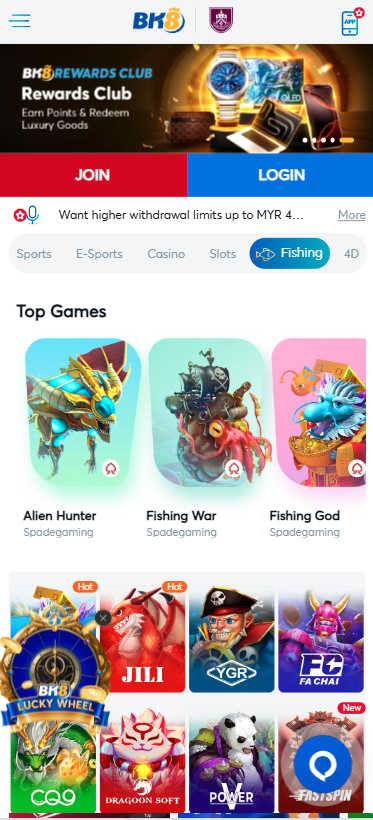 BK8 Fishing Games