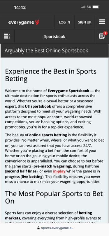 everygame New Betting Sites