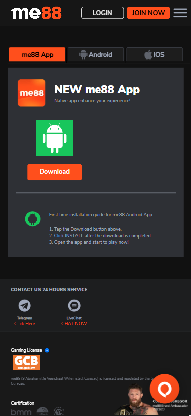 Me88 app download