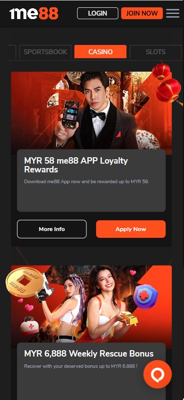 Me88 casino promotions