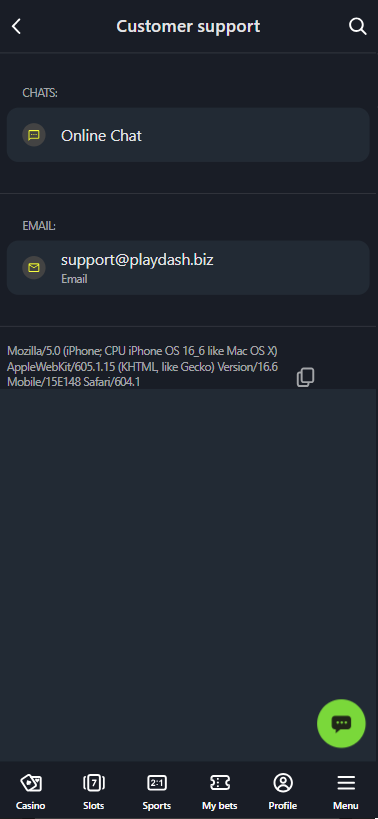 playdash support