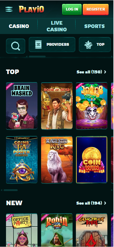 playio casino games lobby
