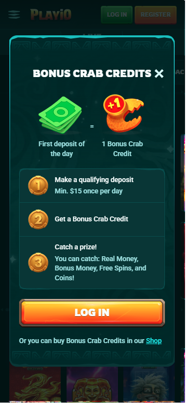 playio bonus crab