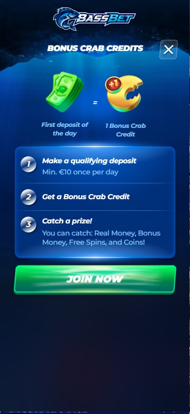 bassbet bonus crab