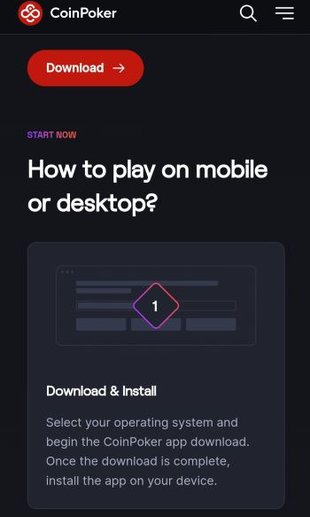 Download the Poker Client