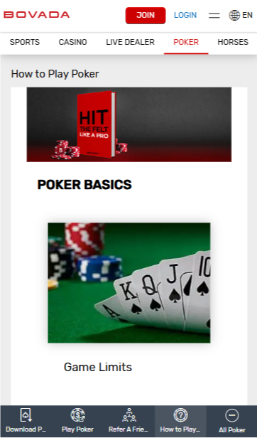 Bovada How to Play Poker