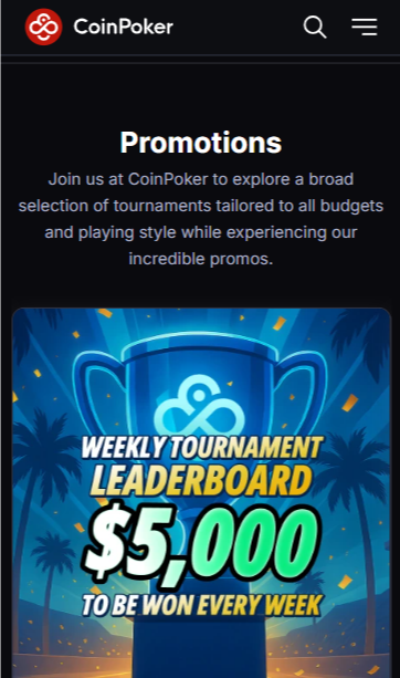 CoinPoker Promotions