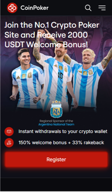 CoinPoker homepage