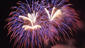 Fireworks displays are a traditional feature of Independence Day, July 4 in the US.