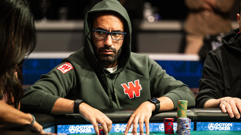 Joao Viera playing at the 2025 World Series of Poker