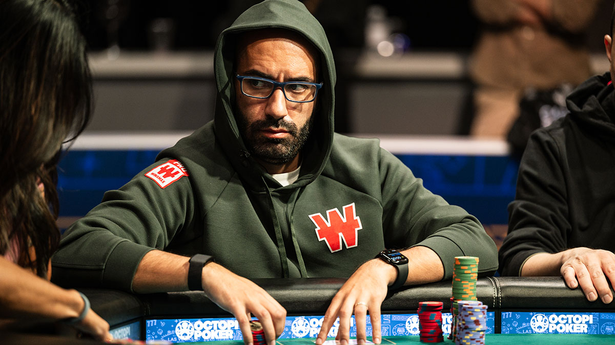 Joao Viera playing at the 2025 World Series of Poker