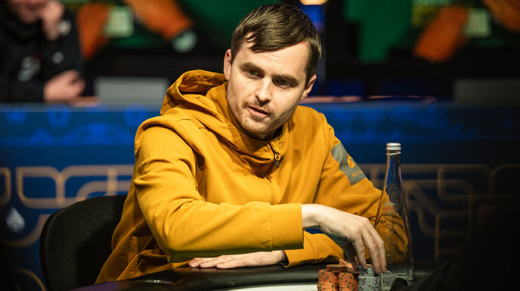 Martin Kabrhel playing at the WSOP feature table