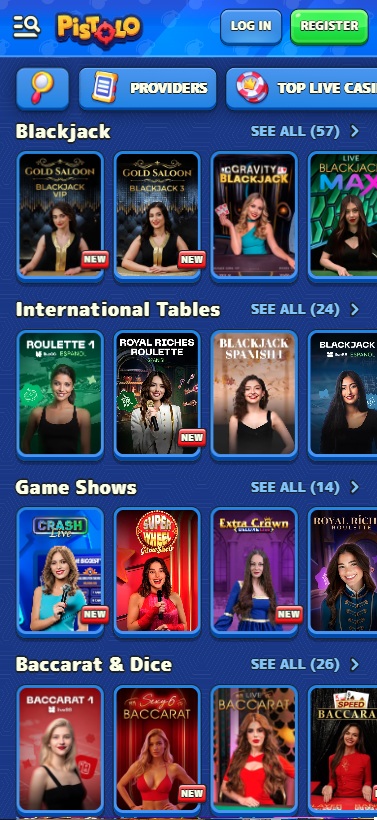 Pistolo live dealer games