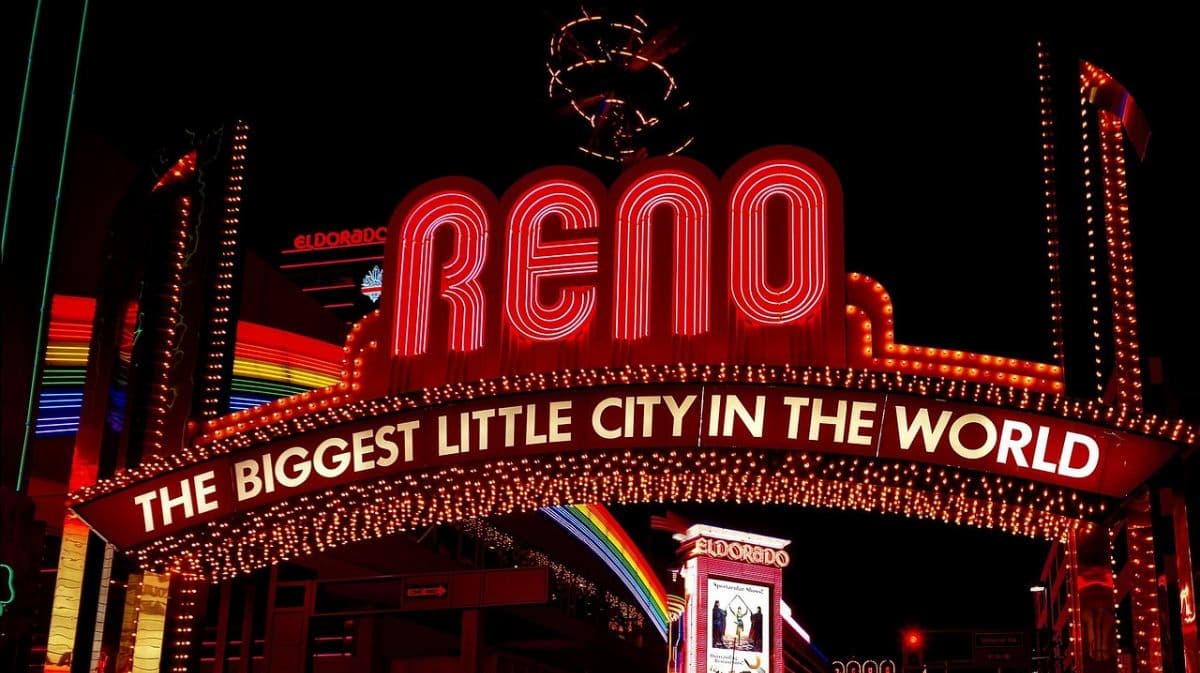 Reno city lights