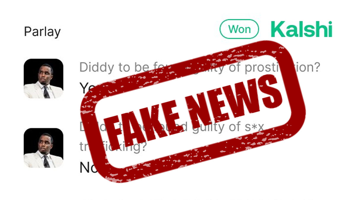 Sean Diddy Combs Kalshi Parlay Fake News