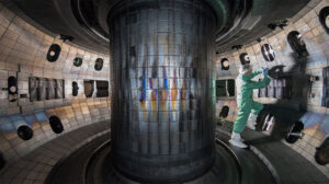 A tokamak is one type of magnetic containment chamber used in attempts to produce power through nuclear fusion.