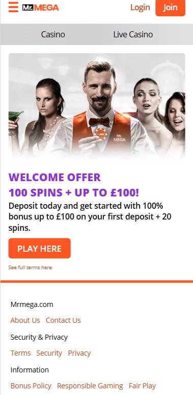 mrmega casino bonus
