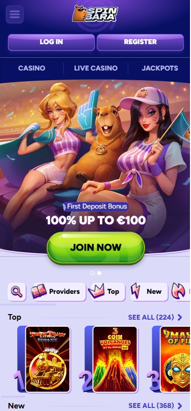Spinbara casino lobby