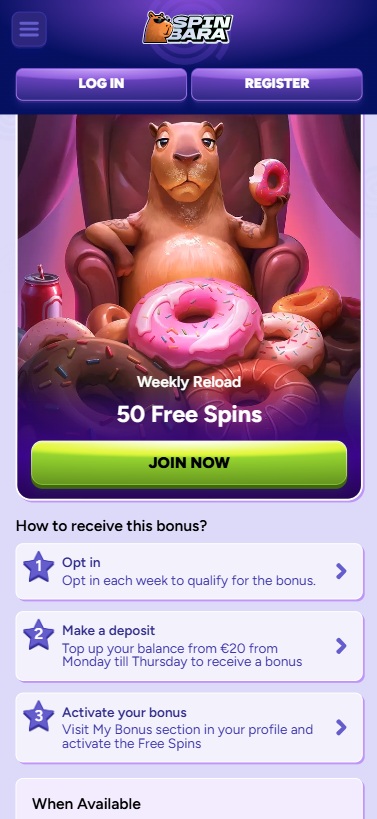 Spinbara bonuses