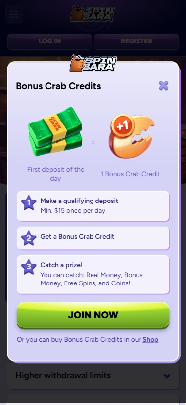 Spinbara bonus crab