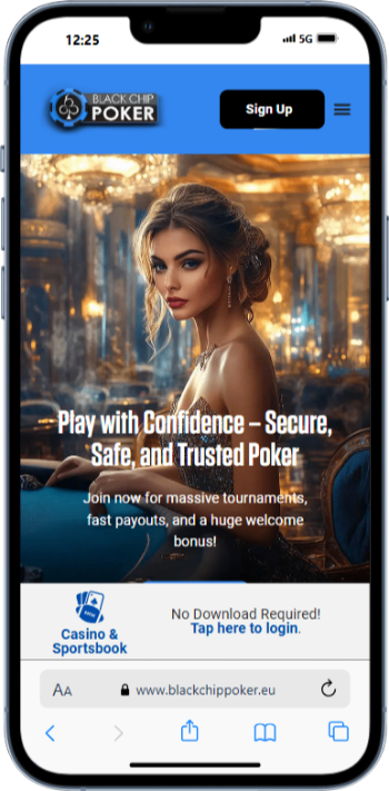 Black Chip Poker Homescreen
