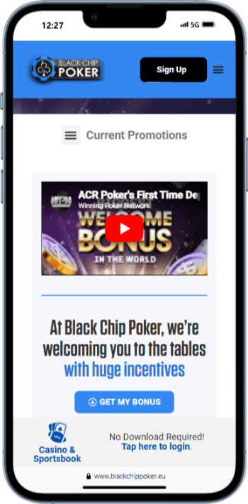 Black Chip Poker Welcome Bonus