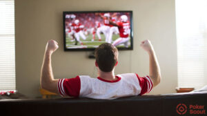 College football betting sites - fan celebrating